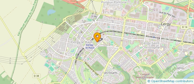 localisation de l'entreprise SCM LE SQUARE FLEURI à CERGY