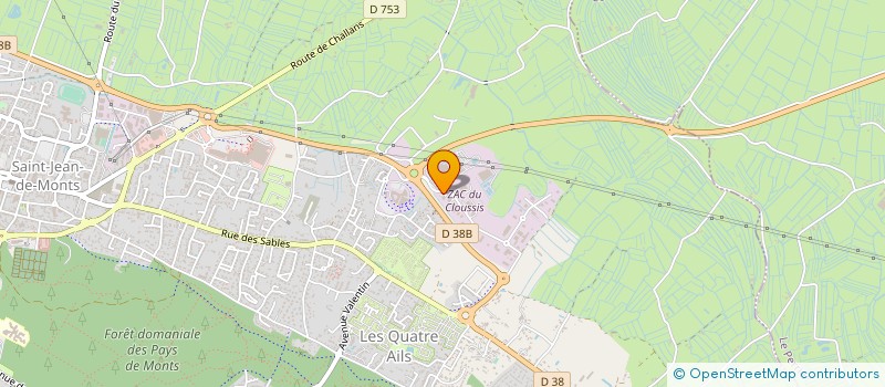localisation de l'entreprise SCM LE STAD 1 à SAINT-JEAN-DE-MONTS