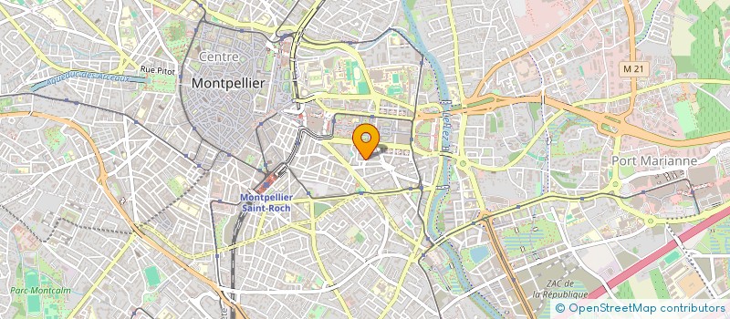 localisation de l'entreprise SCM LE THELEME EXPERTS COMPTABLES à MONTPELLIER