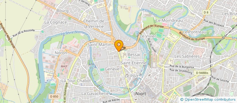 localisation de l'entreprise SCM LE TRION à NIORT