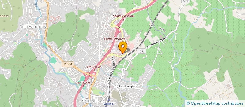 localisation de l'entreprise SCM LEBREZA à SOLLIES-PONT