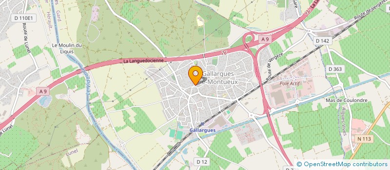 localisation de l'entreprise SCM LECLERCQ ROUSTANG à GALLARGUES-LE-MONTUEUX