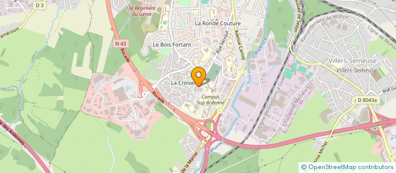 localisation de l'entreprise SCM LEDOUX MATHIEU  CHARLEVILLE-MEZIERES