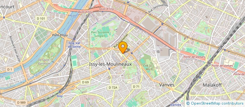 localisation de l'entreprise SCM LEGAC à ISSY-LES-MOULINEAUX