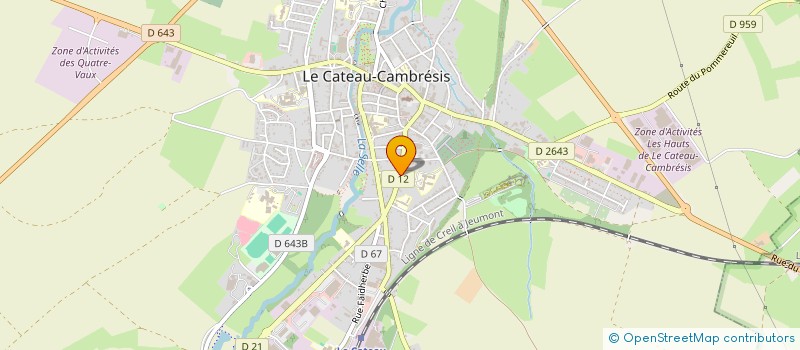 localisation de l'entreprise SCM LEGRAND PIERRE & LEGRAND MICHAELLE  LE CATEAU-CAMBRESIS