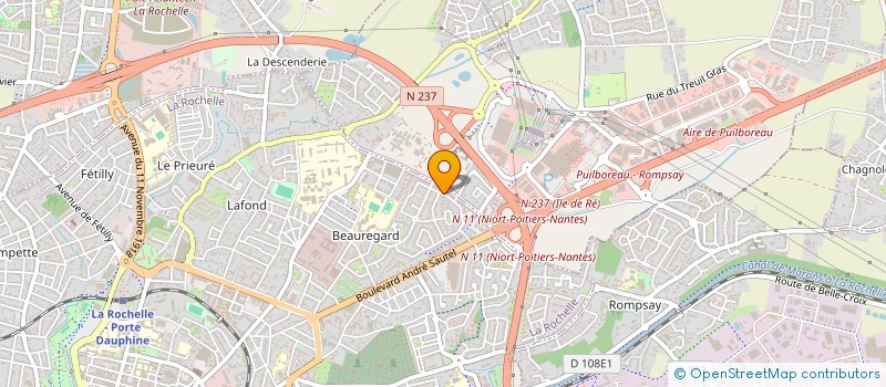 localisation de l'entreprise SCM LEGRAND-PROUST  LA ROCHELLE
