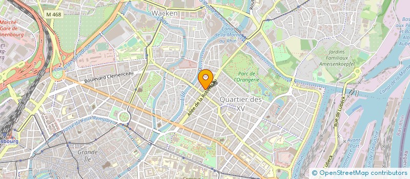 localisation de l'entreprise SCM LEININGER  STRASBOURG