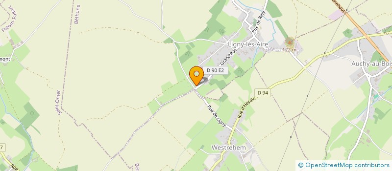 localisation de l'entreprise SCM LEMAITRE-DUBOIS-PRUVOST-LOVE  LIGNY-LES-AIRE