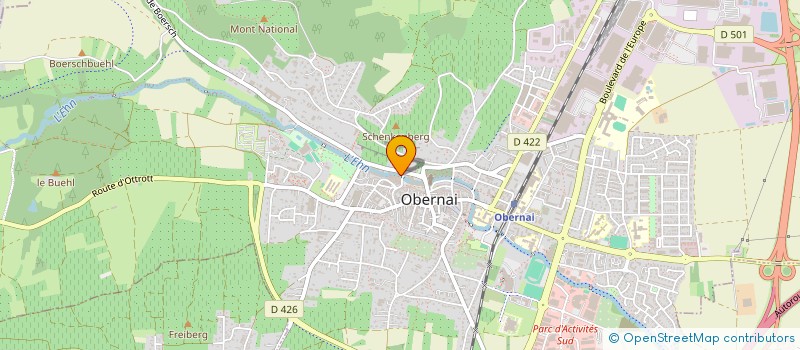 localisation de l'entreprise SCM LES 2 COMPERES  OBERNAI