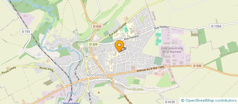 localisation de l'entreprise SCM LES 4 AS à MONTDIDIER