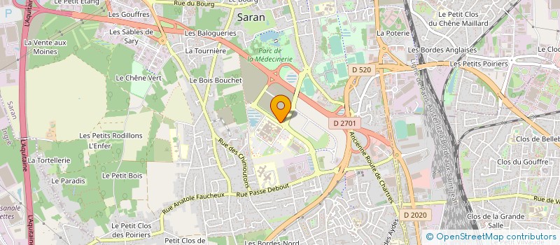 localisation de l'entreprise SCM LES 5 DOIGTS à SARAN
