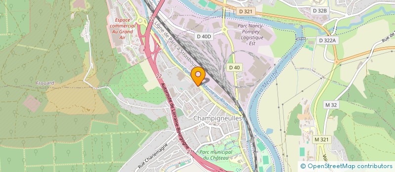 localisation de l'entreprise SCM LES ARCADES  CHAMPIGNEULLES