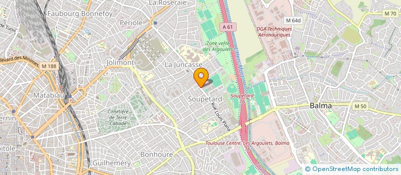 localisation de l'entreprise SCM LES ARGOULETS DENTAIRE à TOULOUSE