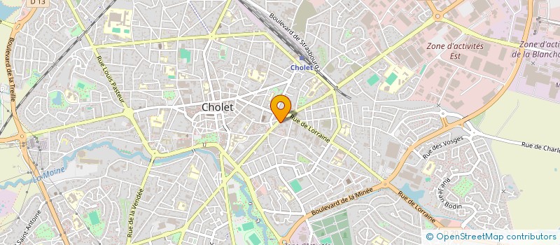 localisation de l'entreprise SCM LES CALINS à CHOLET