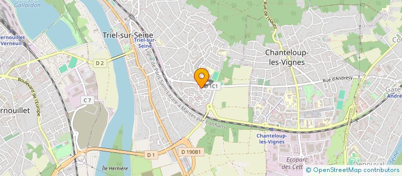 localisation de l'entreprise SCM LES CHATELAINES à TRIEL-SUR-SEINE