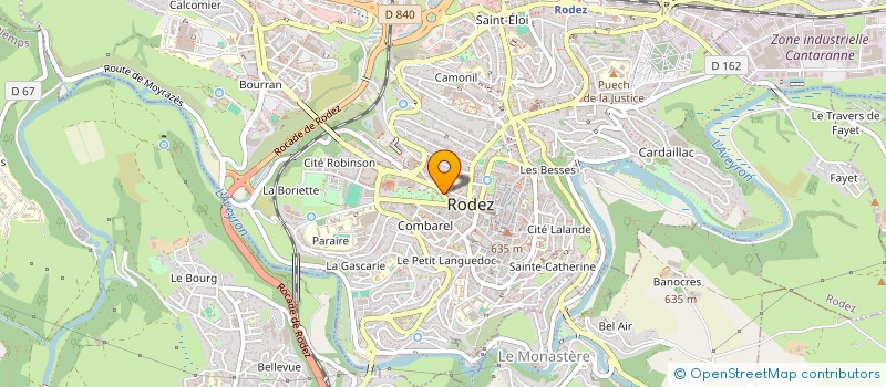 localisation de l'entreprise SCM LES DENTS DU BONHEUR à RODEZ