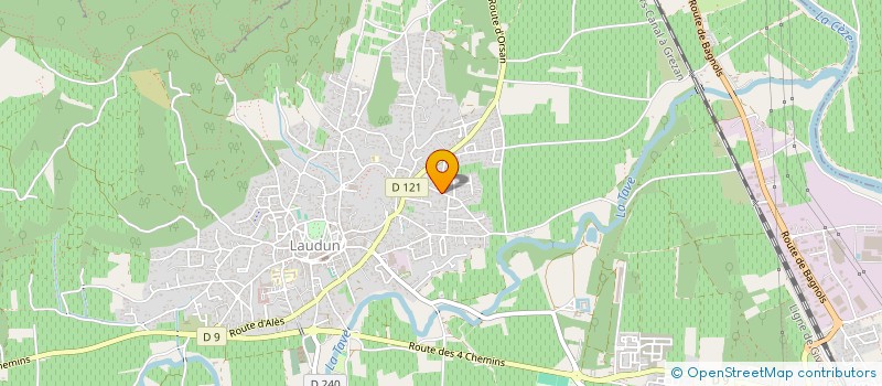 localisation de l'entreprise SCM LES ECRINS  LAUDUN-L'ARDOISE