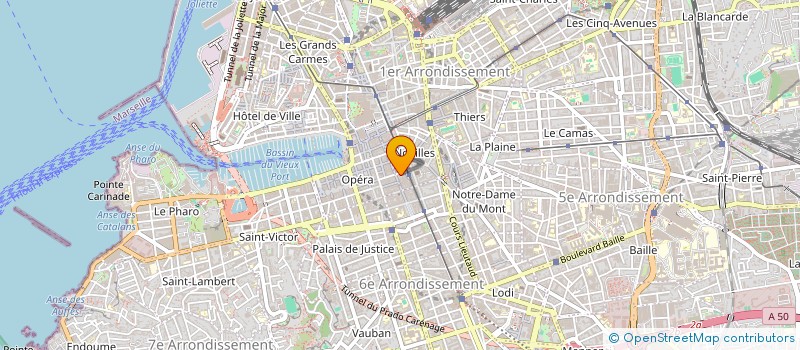 localisation de l'entreprise SCM LES F à MARSEILLE