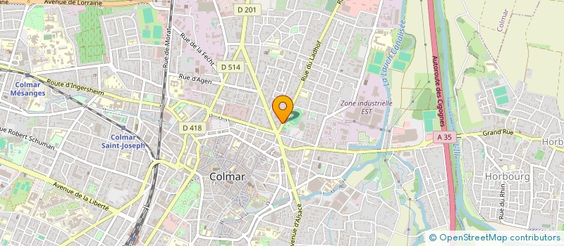 localisation de l'entreprise SCM LES GRANDES SOURIS  COLMAR
