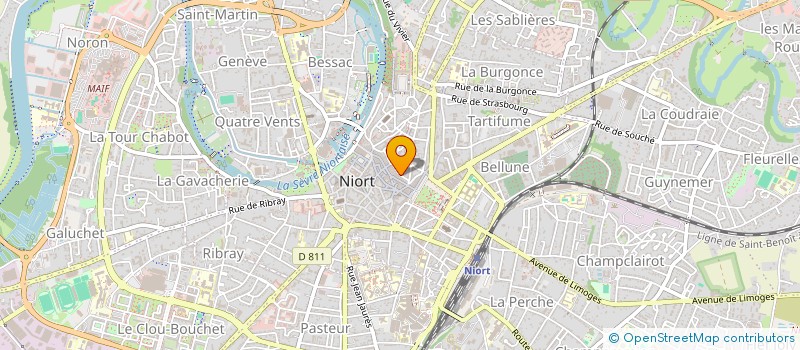 localisation de l'entreprise SCM LES HARMONIQUES  NIORT