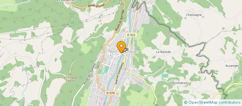 localisation de l'entreprise SCM LES INFIRMIERES DES ORGUES  BORT-LES-ORGUES