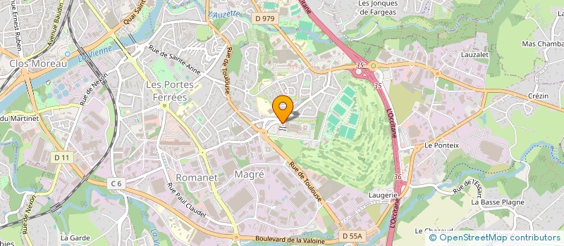 localisation de l'entreprise SCM LES OPIACES à LIMOGES