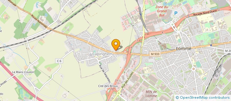 localisation de l'entreprise SCM LES PEUPLIERS  LILLE