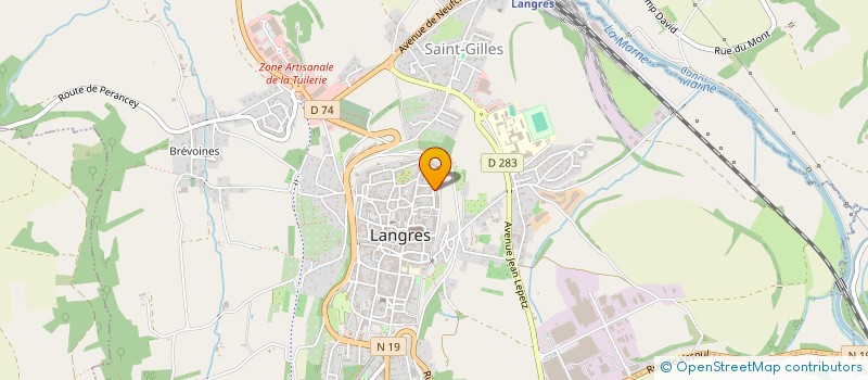 localisation de l'entreprise SCM LES REMPARTS à LANGRES