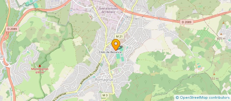 localisation de l'entreprise SCM LES TERRASSES DU CHATEAU  ROMAGNAT