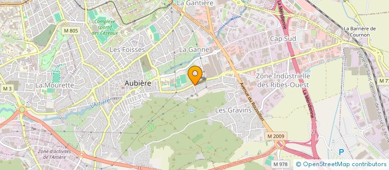 localisation de l'entreprise SCM LES VIGNES D'AUBIERE  AUBIERE