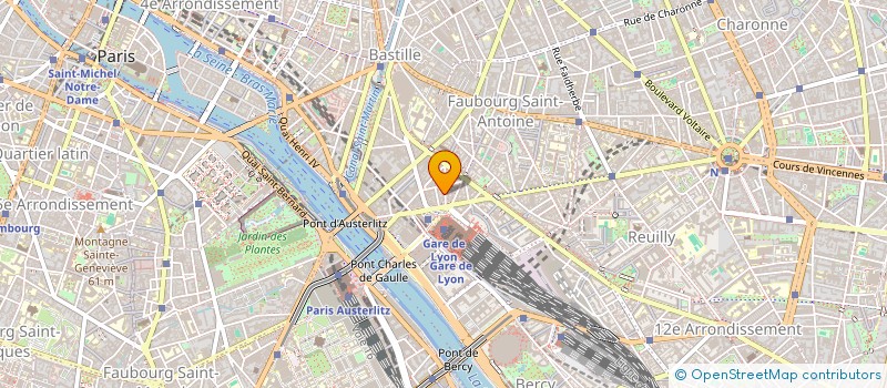 localisation de l'entreprise SCM  LEVY LONDNER  PARIS