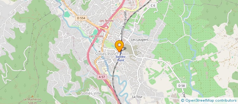 localisation de l'entreprise SCM LIBERADENT à SOLLIES-PONT