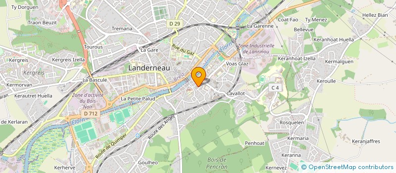 localisation de l'entreprise SCM LIBERATION à LANDERNEAU