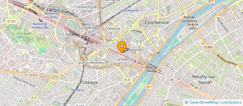 localisation de l'entreprise SCM LIBERTE à COURBEVOIE
