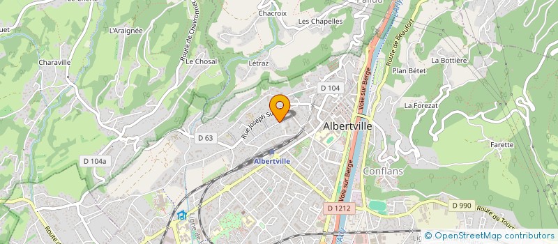localisation de l'entreprise SCM LILAS à ALBERTVILLE