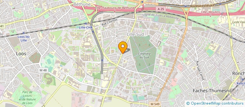 localisation de l'entreprise SCM LILLE SUD à LILLE