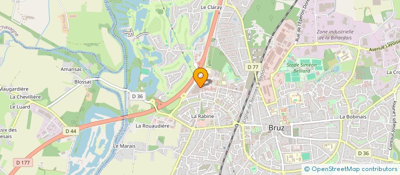 localisation de l'entreprise SCM LIRIA à BRUZ