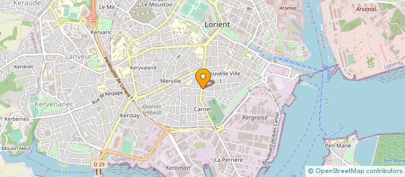 localisation de l'entreprise SCM LKS  LORIENT