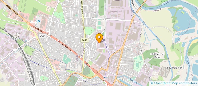 localisation de l'entreprise SCM LOIRE - AUVERGNE  ROANNE