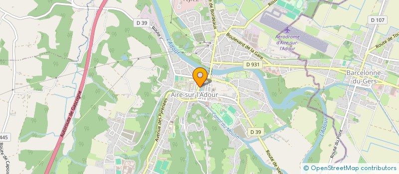 localisation de l'entreprise SCM LORNE DELBOS  AIRE-SUR-L'ADOUR