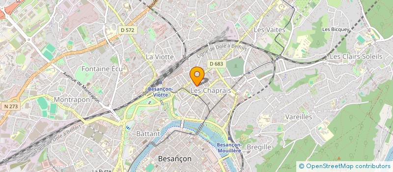 localisation de l'entreprise SCM LOUDOT PARGEMIN à BESANCON