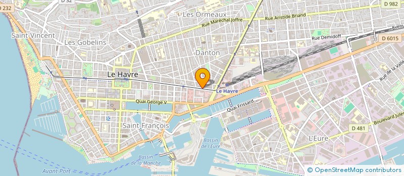 localisation de l'entreprise SCM LOUVEL ET NAEM à LE HAVRE