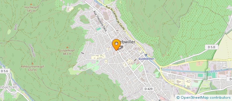 localisation de l'entreprise SCM LUCERNE  GUEBWILLER