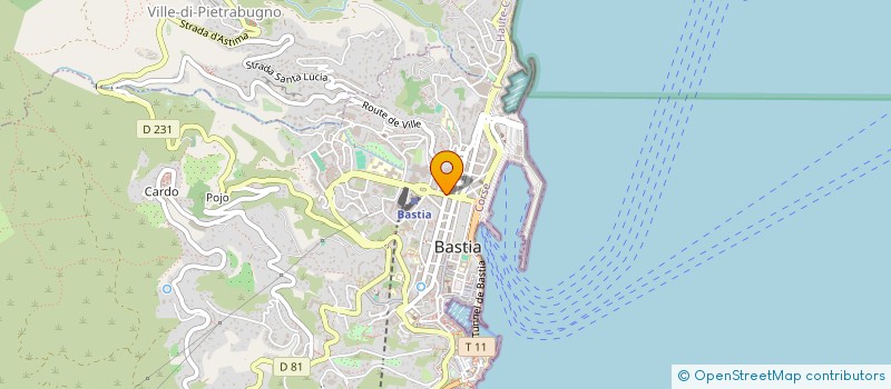 localisation de l'entreprise SCM LUCIANI OTTAVI-MANZI à BASTIA
