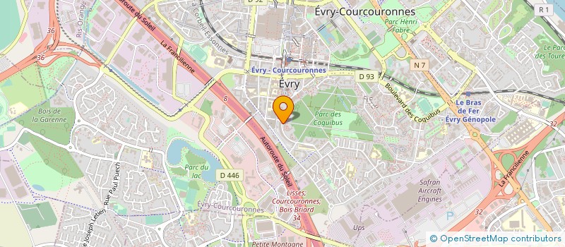 localisation de l'entreprise SCM M.G RODIN à EVRY-COURCOURONNES
