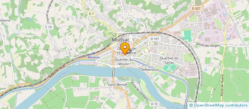 localisation de l'entreprise SCM M H  MOISSAC