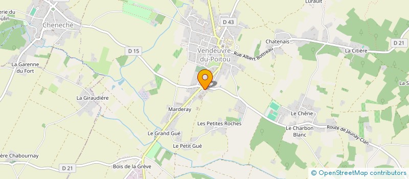 localisation de l'entreprise SCM M.K.R. SOCIETE CIVILE DE MOYENS DES DOCTEURS MORON - KHELIDJ - RIPAULT à SAINT-MARTIN-LA-PALLU
