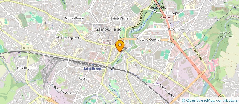 localisation de l'entreprise SCM M&V PEDIATRIE à SAINT-BRIEUC