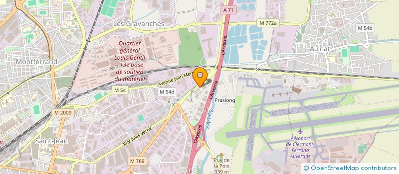 localisation de l'entreprise SCM M3E  CLERMONT-FERRAND