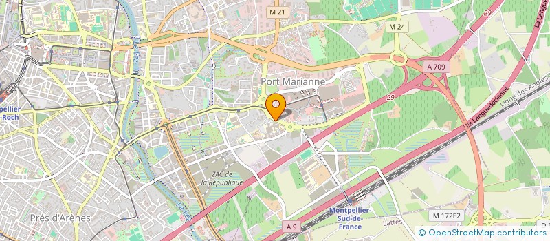 localisation de l'entreprise SCM MAGNIDOC à MONTPELLIER